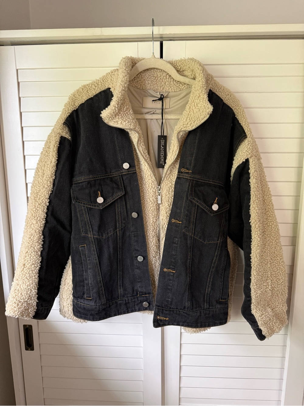 BLANK NYC Sherpa Denim Jacket
